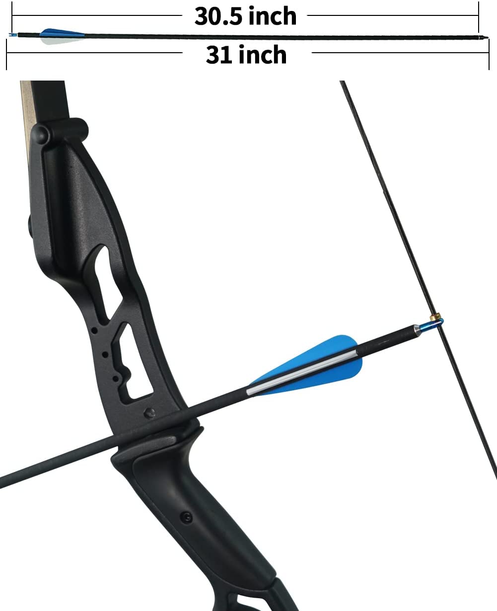 ArcheryMax 12pcs 31IN Mixed Carbon Arrows(Only Accept US Address)