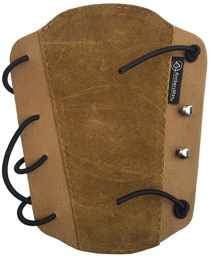 ArcheryMax Brown Non-Ventilated Leather Arm Guard