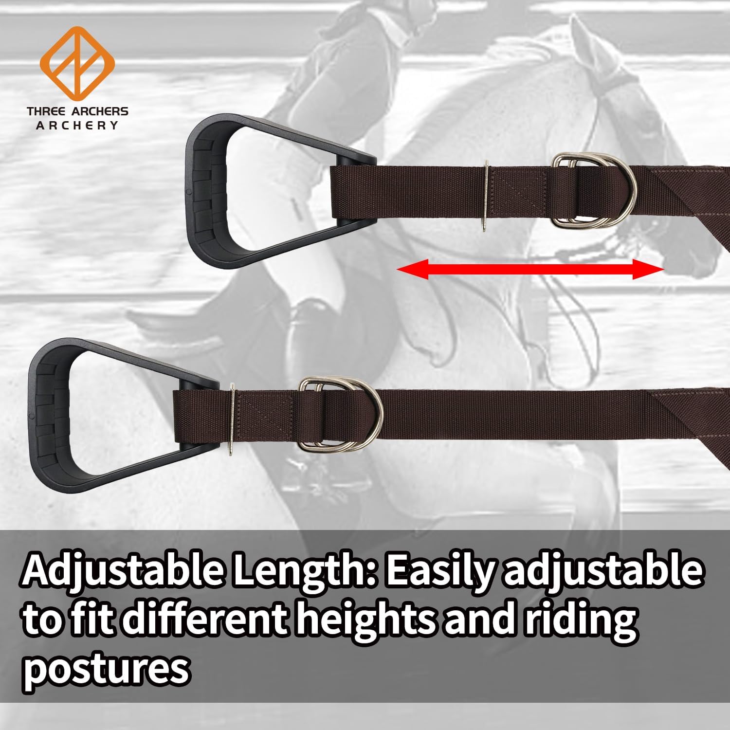 Kids western stirrups attached to western saddle