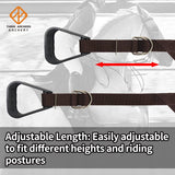 Kids western stirrups attached to western saddle