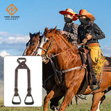 Young rider using THREE ARCHERS kids western stirrups