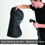 Washable silicone gel saddle pad for easy horse tack maintenance