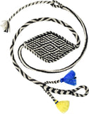 Handwoven Shepherd Sling Traditional Throwing Rock Sling 100% Natural Yak Wool for Adultsfor Outdoor Training, Competition & Fashion Accessory
