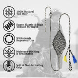 Handwoven Shepherd Sling Traditional Throwing Rock Sling 100% Natural Yak Wool for Adultsfor Outdoor Training, Competition & Fashion Accessory