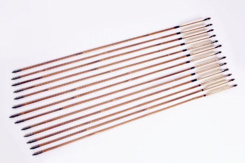 Japan Self Nock Bamboo Arrows For YUMI Bow-free shipping