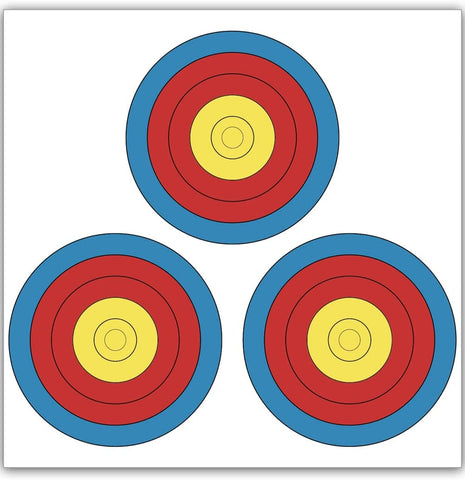 ARCXTEN 3 SPOT Vegas Targets Face 30pcs Archery Targets
