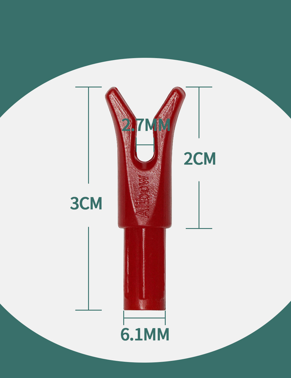 ARCXTEN Plastic Speed Nocks Horseback Archery Nock(24pcs/pack)