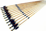Japan Self Nock Bamboo Arrows For YUMI Bow-free shipping