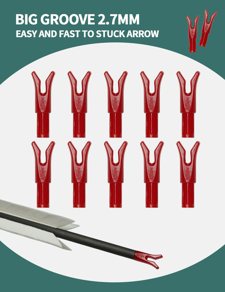 ARCXTEN Plastic Speed Nocks Horseback Archery Nock(24pcs/pack) – ArcheryMax