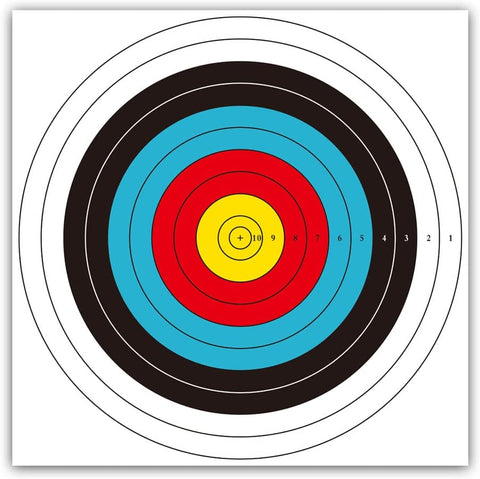 ARCXTEN 30pcs Targets Paper Standard Archery 40cm 10 Ring