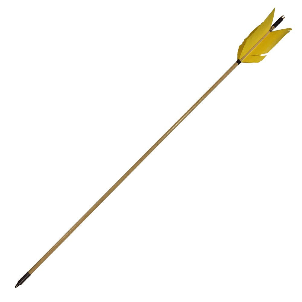 Four Feather Flu-Flue Wood Arrows with Selfnock-free shipping