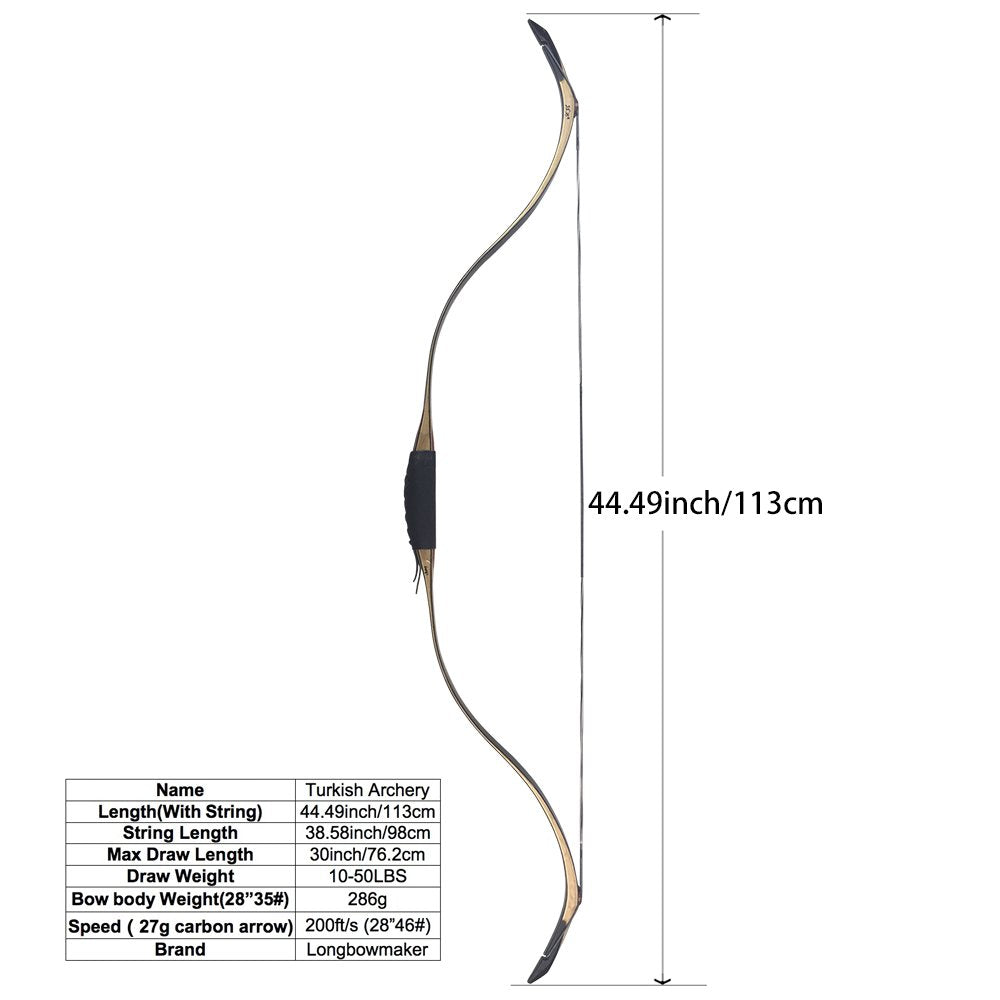 Alibow Turkish Arhcery Fast Speed Laminated Traditional Bow-free shipping
