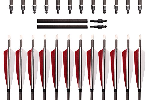 Archery Target Carbon Arrows 12 Pcs-free shipping