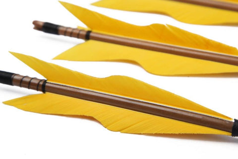 Turkey Feathers Bamboo Shaft Target Practice Arrows-FREE SHIPPING