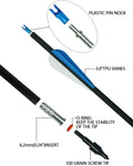 ArcheryMax 12pcs 31IN Mixed Carbon Arrows（Only Accept US Address）