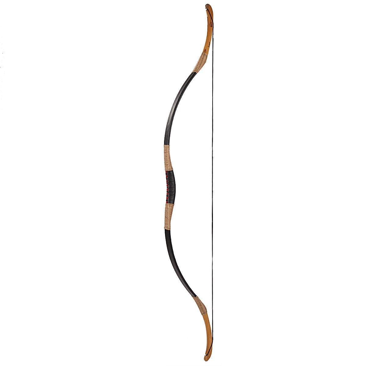 Traditional Chinese Black Leather Longbow-free shipping