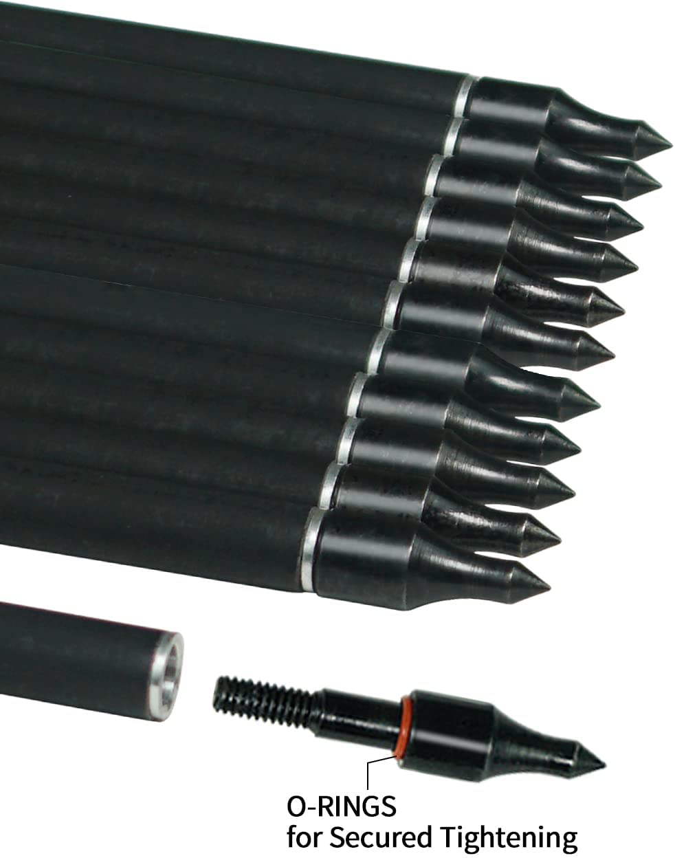 ArcheryMax 12pcs 31IN Mixed Carbon Arrows（Only Accept US Address）