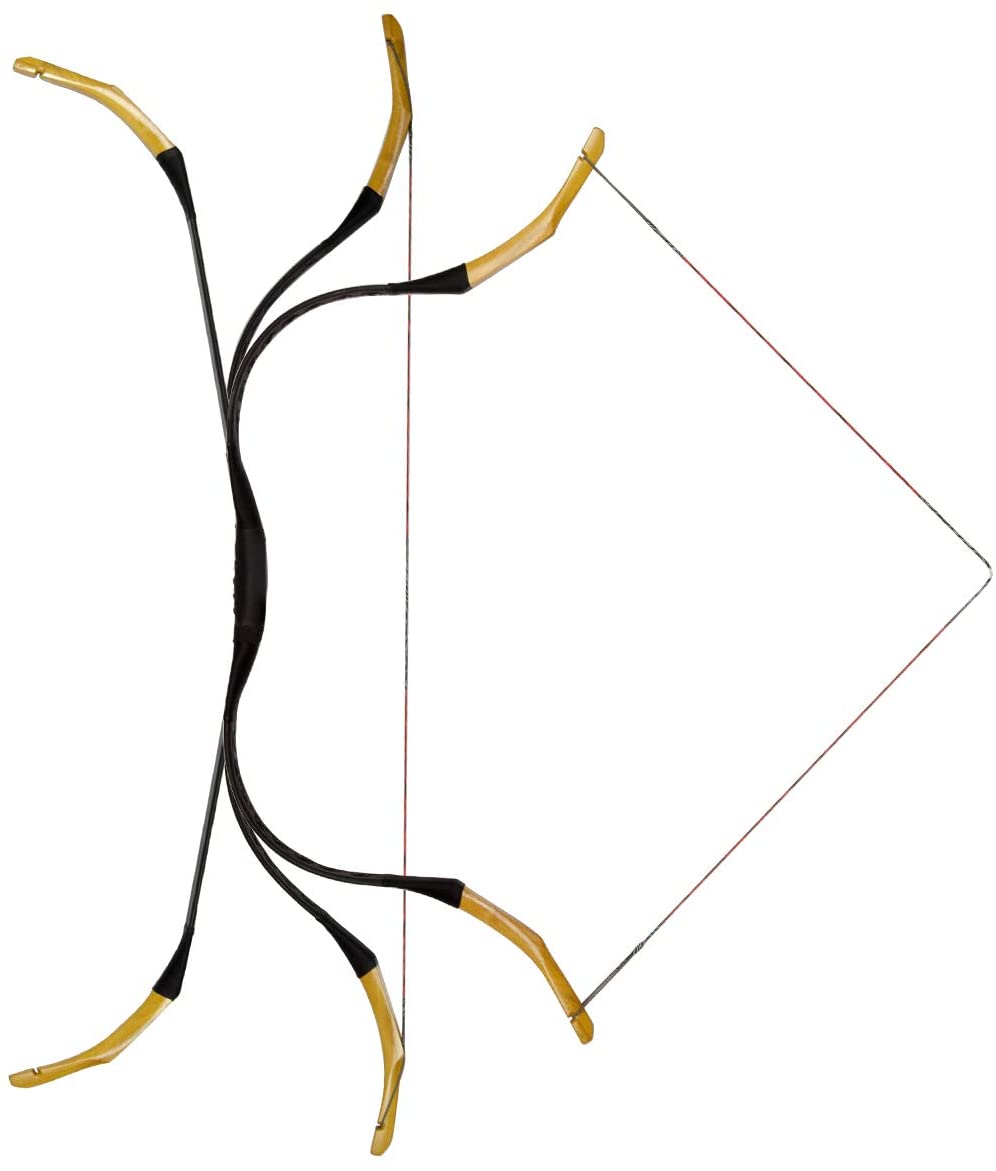 ArcheryMax Tatar Horse Bow – Traditional Asiatic Fiberglass Bow for Thumb Draw & Mounted Archery