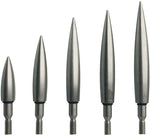 ARCXTEN Stainless Steel Bullet Arrow Points Suitable for ID.6.2mm Carbon Arrows (6 Pack)