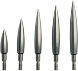 ARCXTEN Stainless Steel Bullet Arrow Points Suitable for ID.6.2mm Carbon Arrows (6 Pack)