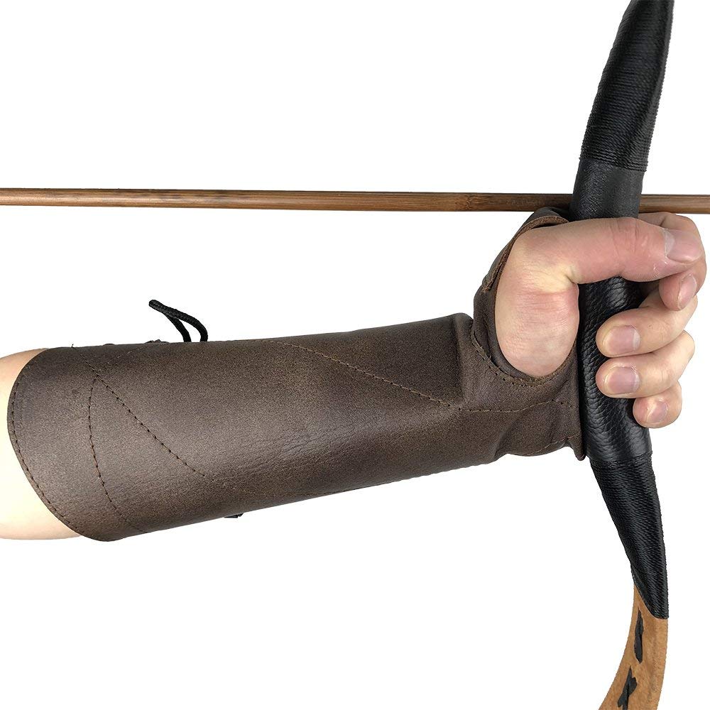 ArcheryMax Cow Leather Archery Arm Guard-free shipping