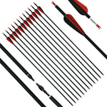 ArcheryMax 12pcs 31IN Mixed Carbon Arrows（Only Accept US Address）