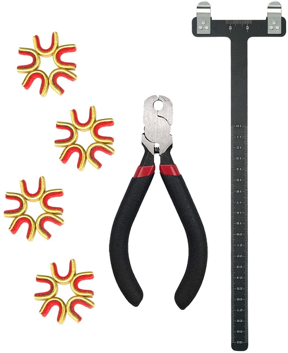 ARCXTEN Archery Bow String Nock Points Pliers Set T Shape Bracing Height Gauge Nocking Point Buckles Plier