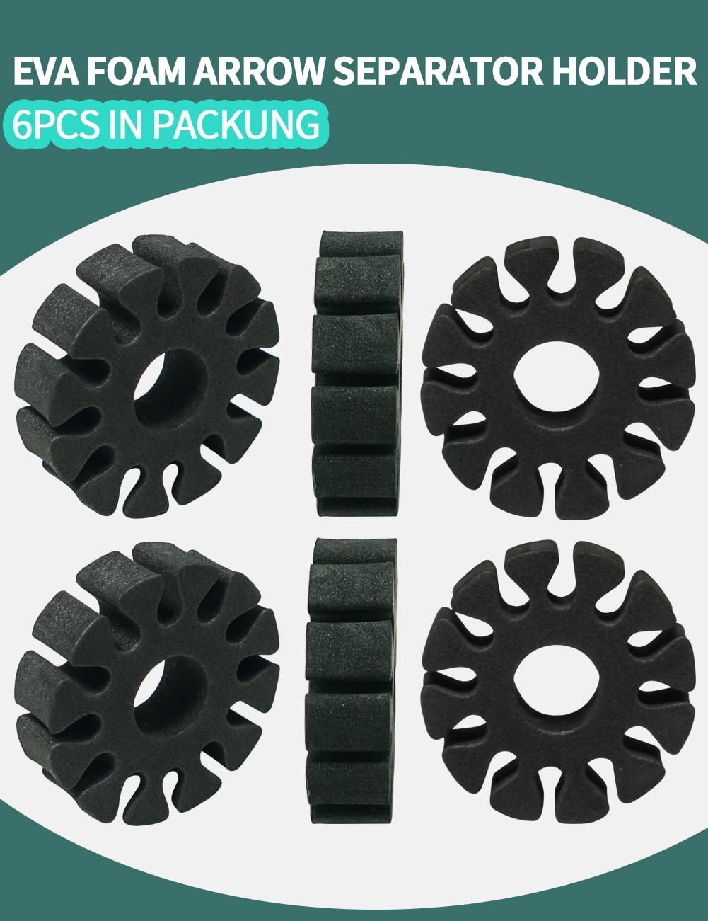 ARCXTEN 6 Pcs Arrow Separator EVA foam Arrow Holder