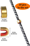 ArcheryMax Archery Bow String Nock Points Pliers Set T Shape Bracing Height Gauge Nocking Point Buckles Plier