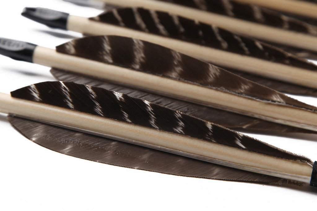 Turckey Feathers Cedar Archery Target Arrows-FREE SHIPPING