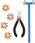 ArcheryMax Archery Bow String Nock Points Pliers Set T Shape Bracing Height Gauge Nocking Point Buckles Plier