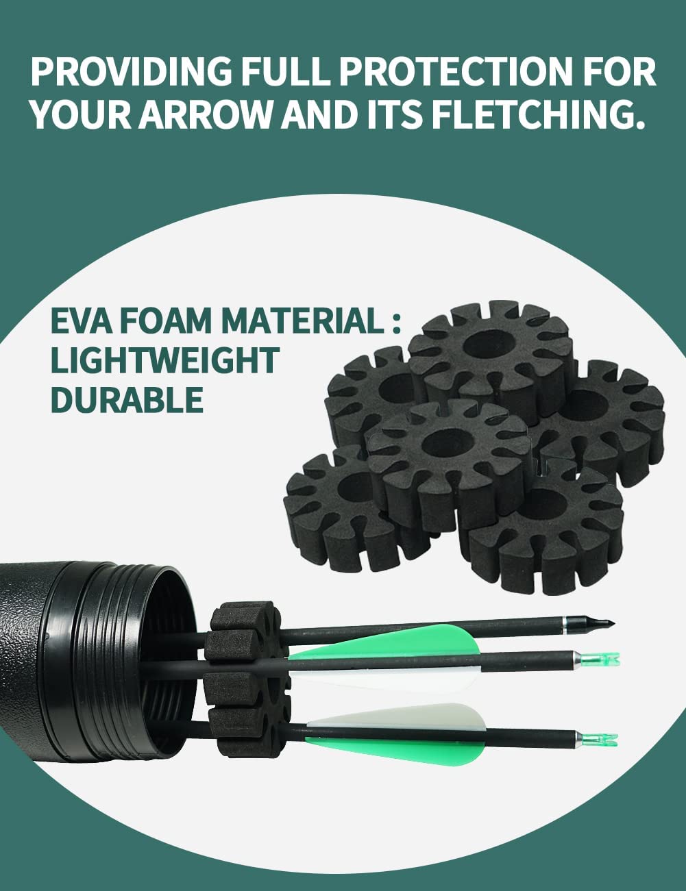 ARCXTEN 6 Pcs Arrow Separator EVA foam Arrow Holder