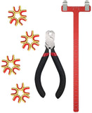 ArcheryMax Archery Bow String Nock Points Pliers Set T Shape Bracing Height Gauge Nocking Point Buckles Plier