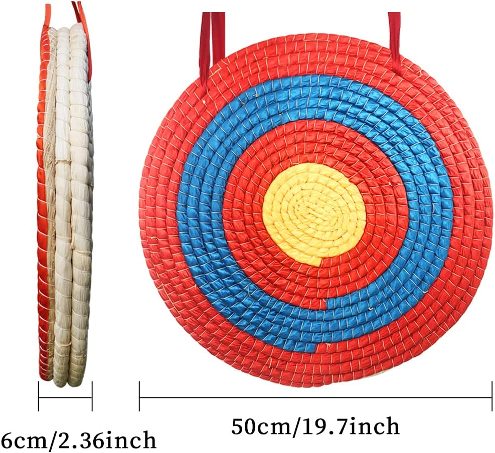 ArcheryMax Straw Target Round Traditional Straw 50 cm Diameter for Beginners