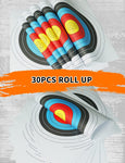 ARCXTEN 30pcs Targets Paper Standard Archery 40cm 10 Ring