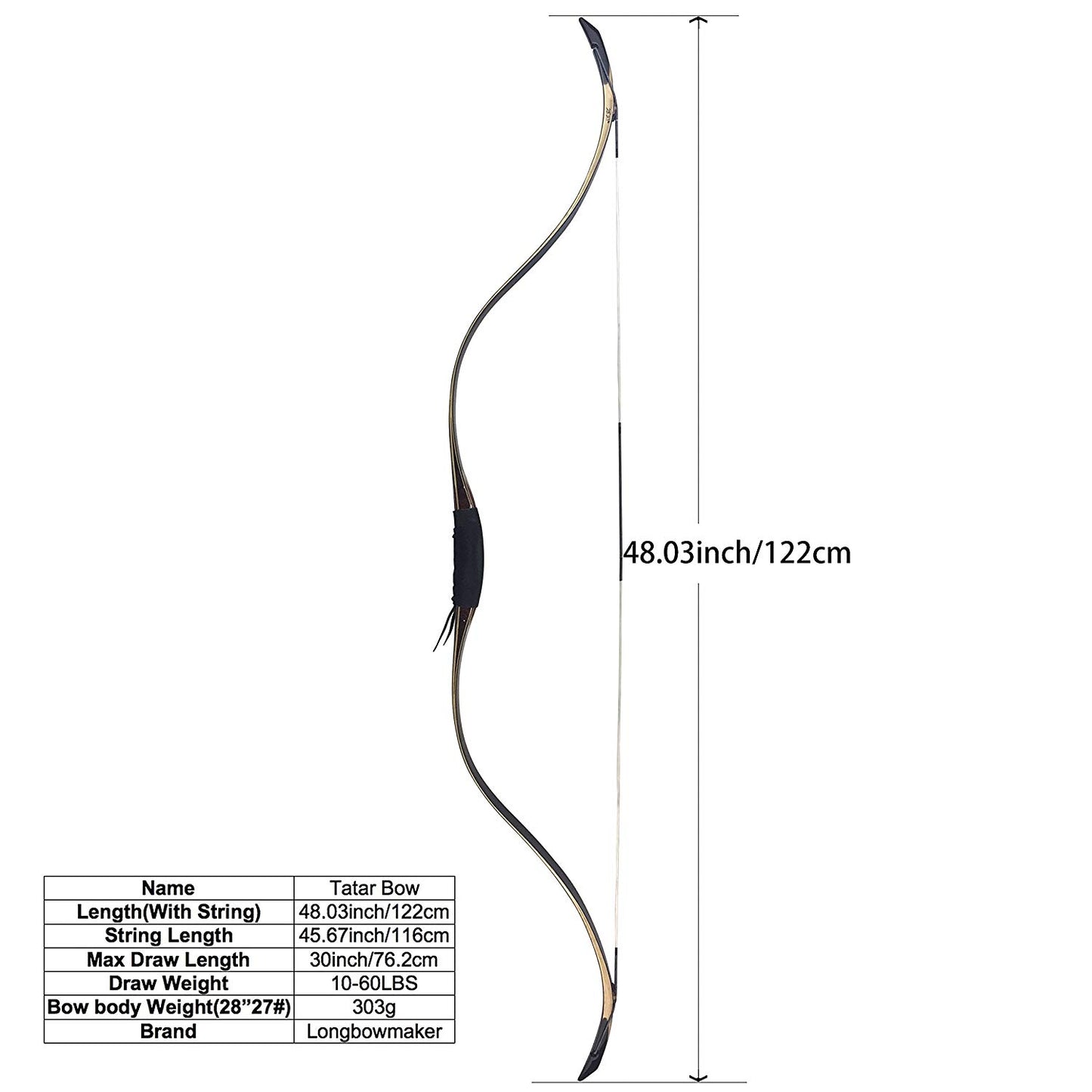 Tatar Fast Speed Laminated Horsearchery Bow- free shipping
