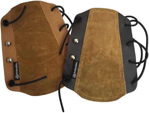 ArcheryMax Brown Non-Ventilated Leather Arm Guard