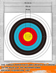 ARCXTEN 30pcs Targets Paper Standard Archery 40cm 10 Ring