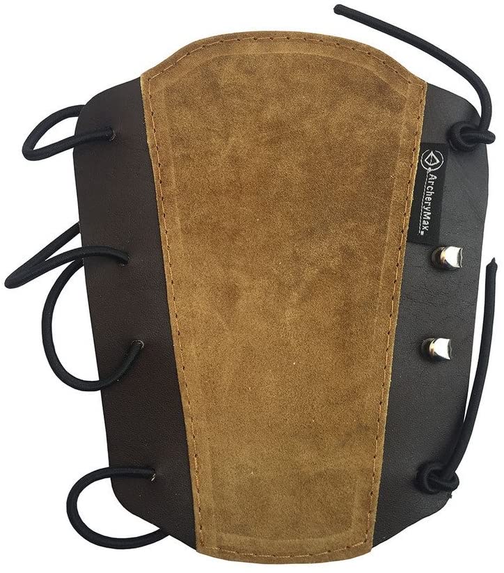 ArcheryMax Brown Non-Ventilated Leather Arm Guard