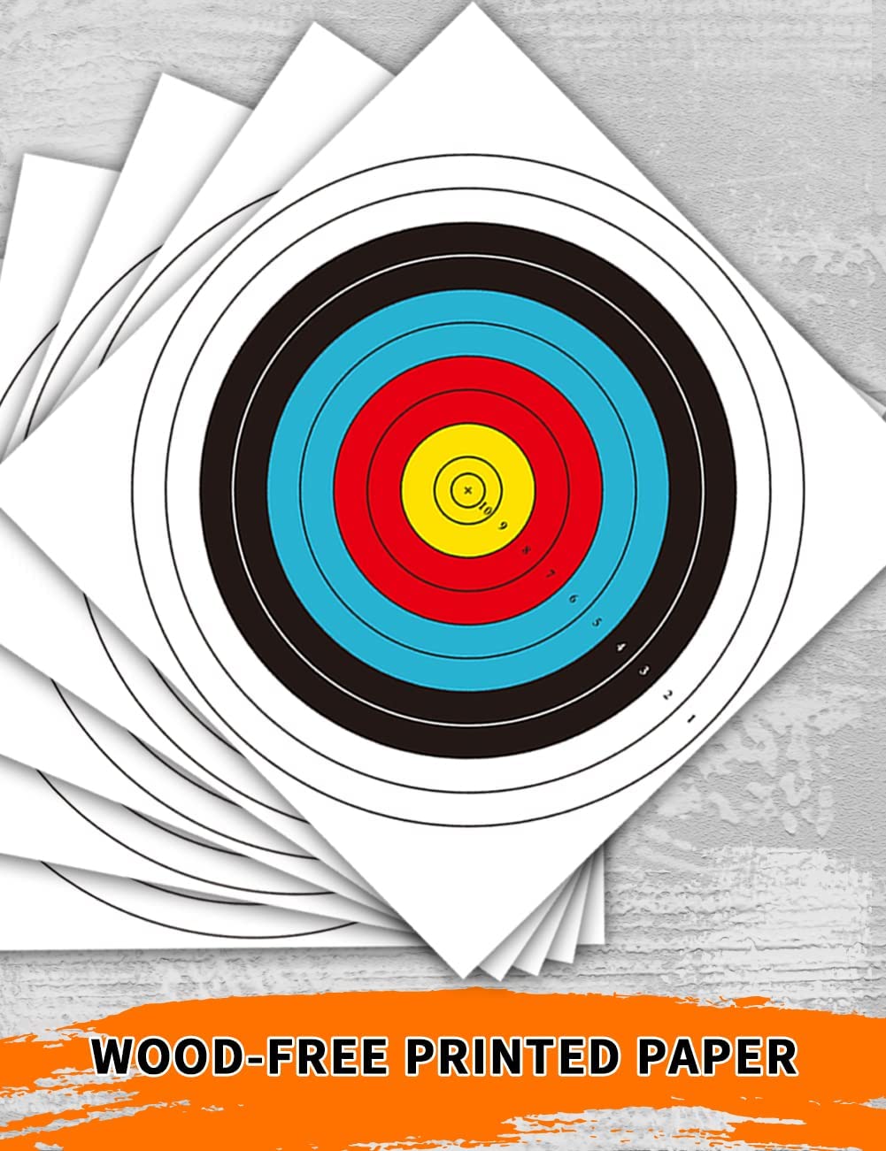ARCXTEN 30pcs Targets Paper Standard Archery 40cm 10 Ring