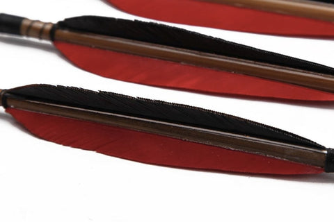 Shaft Turkey Feathers Target Bamboo Arrows FREE SHIPPING