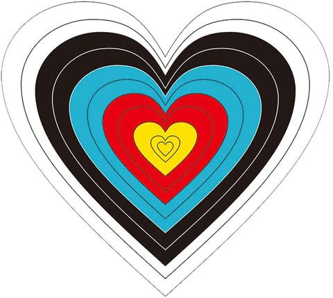 ARCXTEN 60cm Archery Targets Heart Shaped Targets Paper Hunting & Shooting
