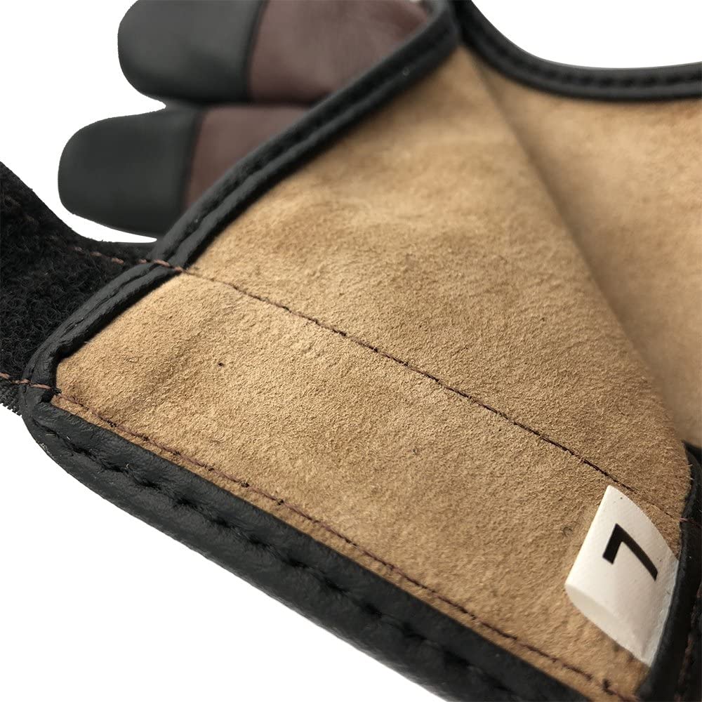 ArcheryMax Handmade Brown Leather Three Finger Archery Gloves AG31