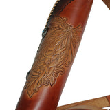 ArcheryMax Handmade Cow Leather Back Quiver Arrow Holder with Adjustable Belt