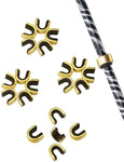 ARCXTEN 20 Pcs Brass Nocks Archery Bowstring Nock Points