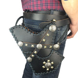 Black Cow leather Side Quiver for Horseback Archery-free shipping