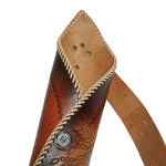 ArcheryMax Handmade Cow Leather Back Quiver Arrow Holder with Adjustable Belt
