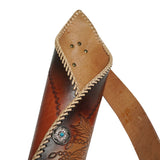 ArcheryMax Handmade Cow Leather Back Quiver Arrow Holder with Adjustable Belt