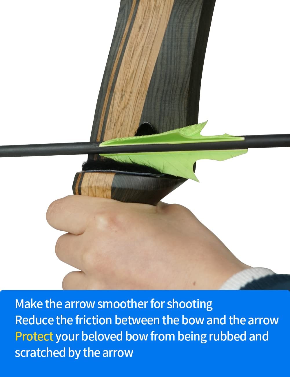 ARCXTEN Archery Arrow Rest for Recurve Bow & Longbow